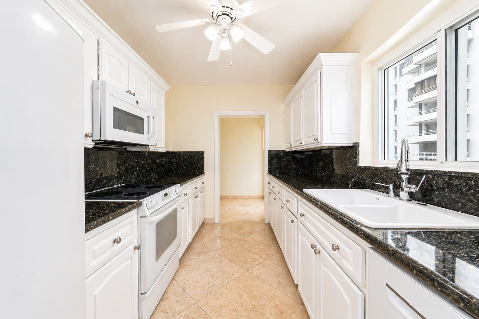 Clean-lined kitchen interior at Highland